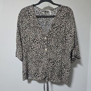 Leopard Print Women's Top